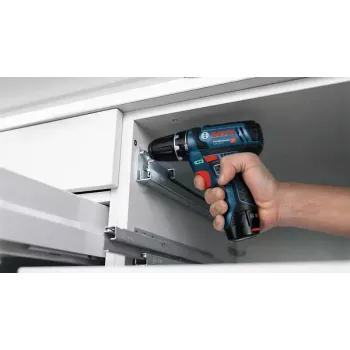 Atornillador a batería Bosch GSR 12V-15, empuñadura de pistola, 12V, 400/1300 rpm
