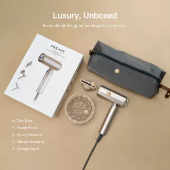 Secador de pelo Dreame Pocket Pro AHD51-TG oro titanio