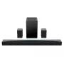 Barra de sonido TCL Q Q85H Class 7.1.4 canales con Dolby Atmos, subwoofer inalámbrico y altavoces surround inalámbricos