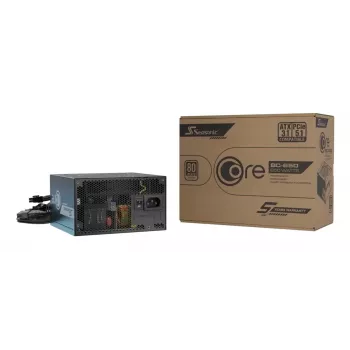 Fuente de alimentación Seasonic CORE BC-650 650W ATX 20+4-Pin, 80 PLUS Bronze, negro, ventilador de 120 mm