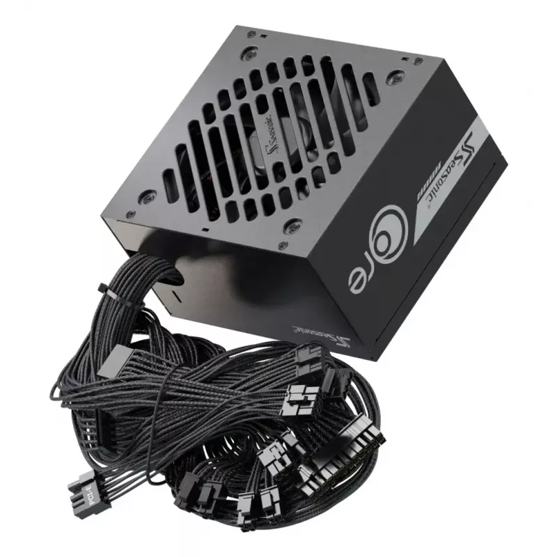 Fuente de alimentación Seasonic CORE BC-650 650W ATX 20+4-Pin, 80 PLUS Bronze, negro, ventilador de 120 mm
