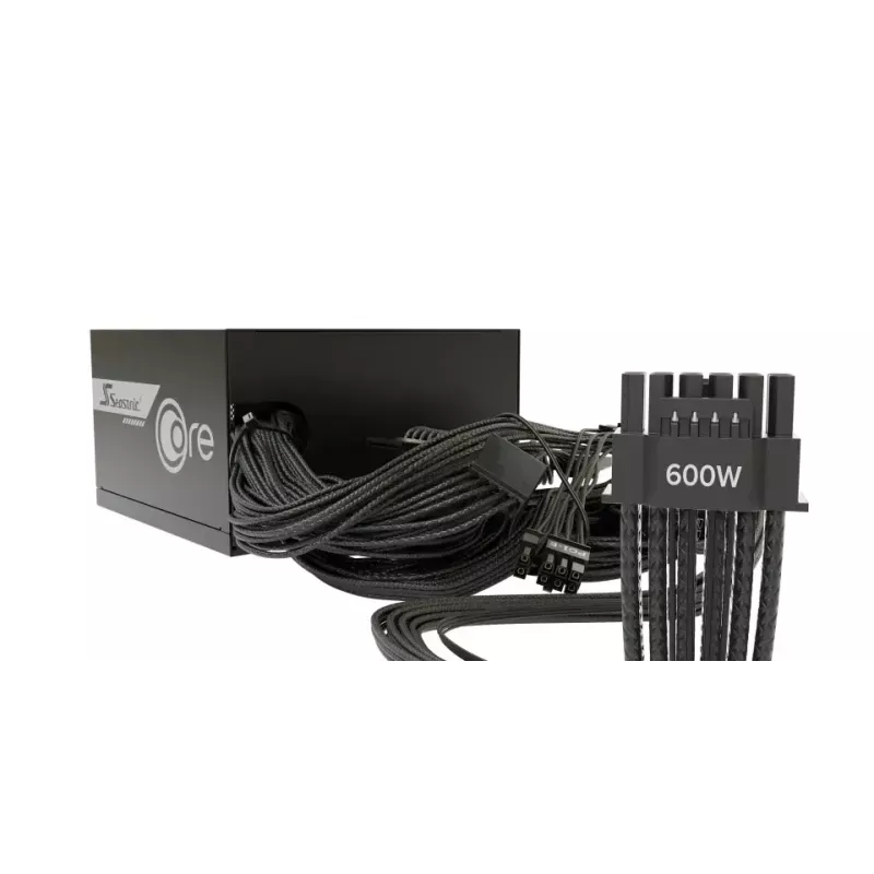 Fuente de alimentación Seasonic CORE BC-650 650W ATX 20+4-Pin, 80 PLUS Bronze, negro, ventilador de 120 mm