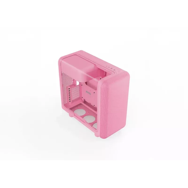 Caja de PC semitorre HYTE X50 Strawberry Milk, modelo CS-HYTE-X50G-SM