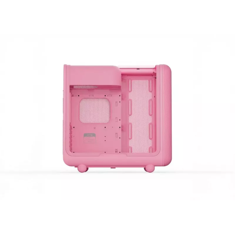 Caja de PC semitorre HYTE X50 Strawberry Milk, modelo CS-HYTE-X50G-SM