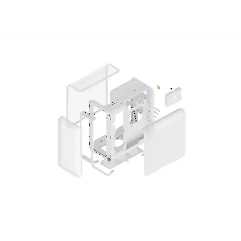 Caja de PC semitorre HYTE X50 AIR Snow White – chasis compacto con airflow