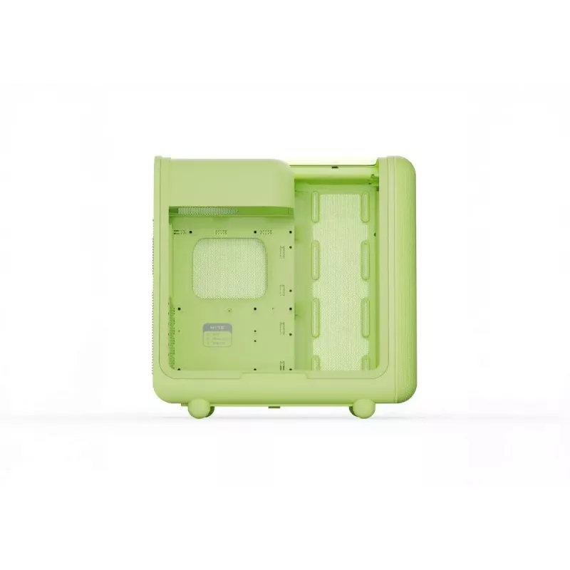 Caja semitorre HYTE X50 Matcha Milk – compatibilidad ATX/mATX/Mini-ITX, cristal templado, E/S frontal