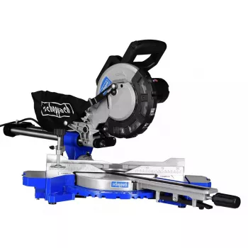 Sierra de inglete Scheppach HM216 2000 W, 4700 rpm, profundidad de corte 65 mm, ancho de corte 340 mm, guía láser, arranque suave