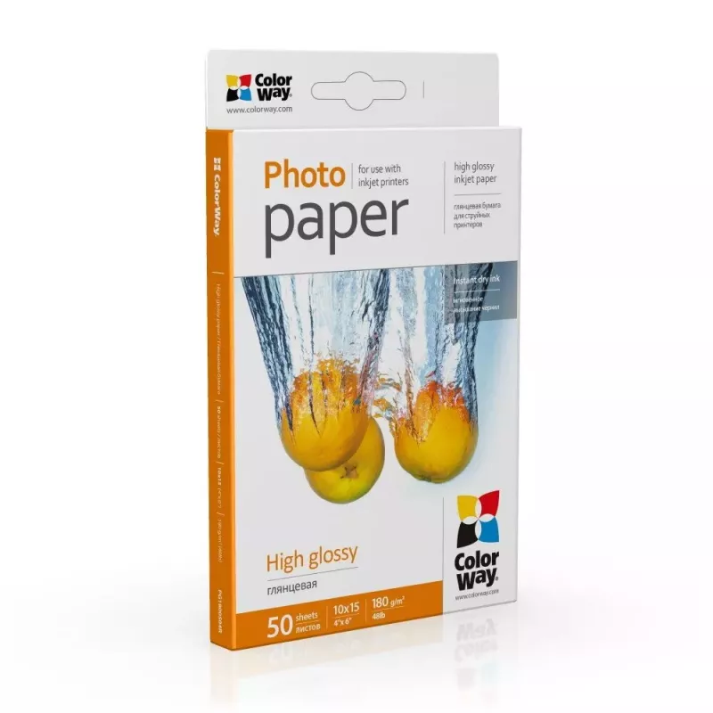 Papel fotográfico brillante Colorway PG1800504R