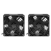 Intellinet Unidad de ventilación de 2 ventiladores para caja de pared de 19 pulgadas, montaje en techo, cable de alimentación de 1,8 m con conector macho EU CEE 7/7, formato 120 x 120 mm, set de puesta a tierra incluido, negro
