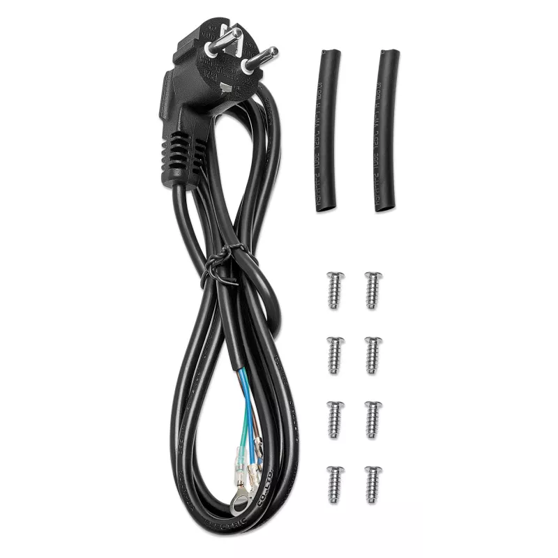 Intellinet Unidad de ventilación de 2 ventiladores para caja de pared de 19 pulgadas, montaje en techo, cable de alimentación de 1,8 m con conector macho EU CEE 7/7, formato 120 x 120 mm, set de puesta a tierra incluido, negro