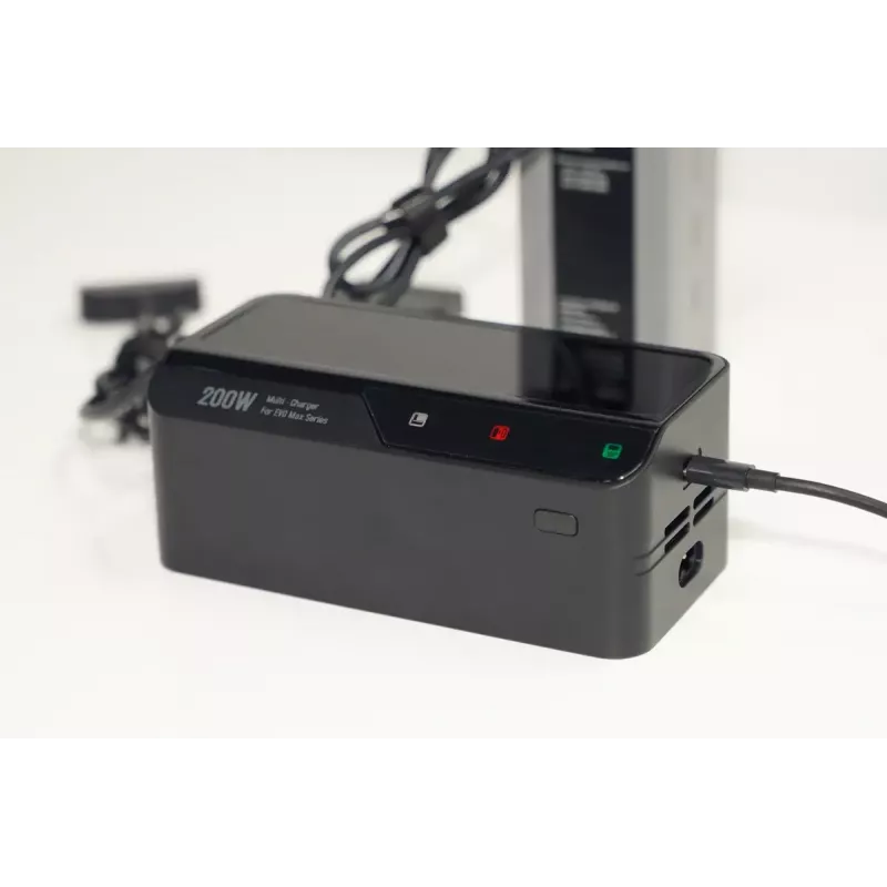 Cargador Autel multicargador para EVO Max Serie modelo 102002545 — 3 baterías, USB-C, 120 W de potencia de carga, entrada 100–240 V