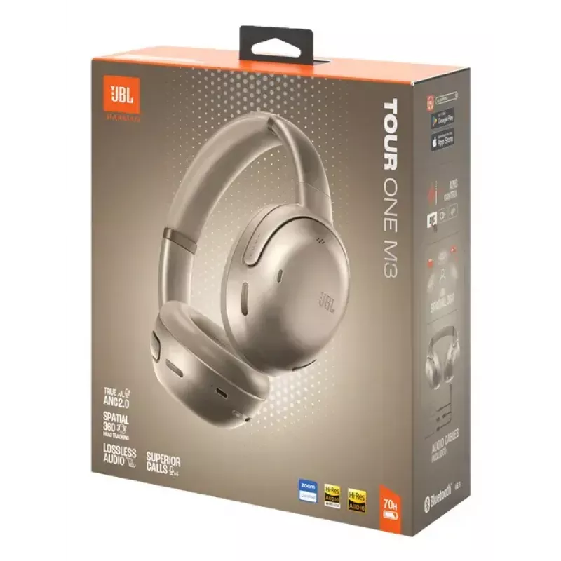 JBL Tour One M3 auriculares con cable e inalámbricos diadema llamadas/música USB Type-C Bluetooth color Latte