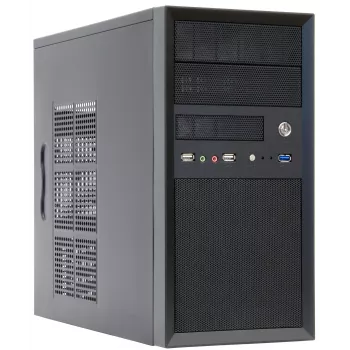 Chieftec CT-01B-OP caja de ordenador mini torre negra