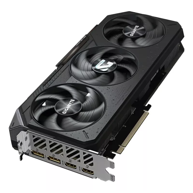 Tarjeta gráfica GIGABYTE Radeon RX 9070 GAMING 16GB — 16GB GDDR6, 256 bits, PCIe 5.0, 2520 MHz frecuencia de núcleo, 2×DisplayPort, 2×HDMI