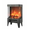 Radiador eléctrico Carruzzo Q20P radiador de aceite, 1800 W, 15–45 °C, carcasa de cristal, mando a distancia/app/control táctil, temporizador 1–12 h, montaje en pared o suelo, negro