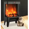 Radiador eléctrico Carruzzo Q20P radiador de aceite, 1800 W, 15–45 °C, carcasa de cristal, mando a distancia/app/control táctil, temporizador 1–12 h, montaje en pared o suelo, negro