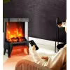 Radiador eléctrico Carruzzo Q20P radiador de aceite, 1800 W, 15–45 °C, carcasa de cristal, mando a distancia/app/control táctil, temporizador 1–12 h, montaje en pared o suelo, negro