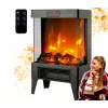 Radiador eléctrico Carruzzo Q20P radiador de aceite, 1800 W, 15–45 °C, carcasa de cristal, mando a distancia/app/control táctil, temporizador 1–12 h, montaje en pared o suelo, negro