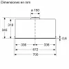 Campana extractora Bosch Serie 8 DLN78PC60 integrable negra 590 m³/h