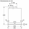 Campana extractora Bosch Serie 8 DLN78PC60 integrable negra 590 m³/h