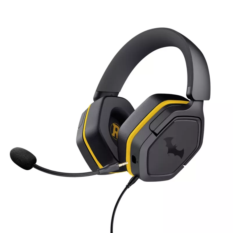 Auriculares gaming con cable TRUST 25784 con diadema, 20–20.000 Hz, cable de 1,2 m, negro/amarillo