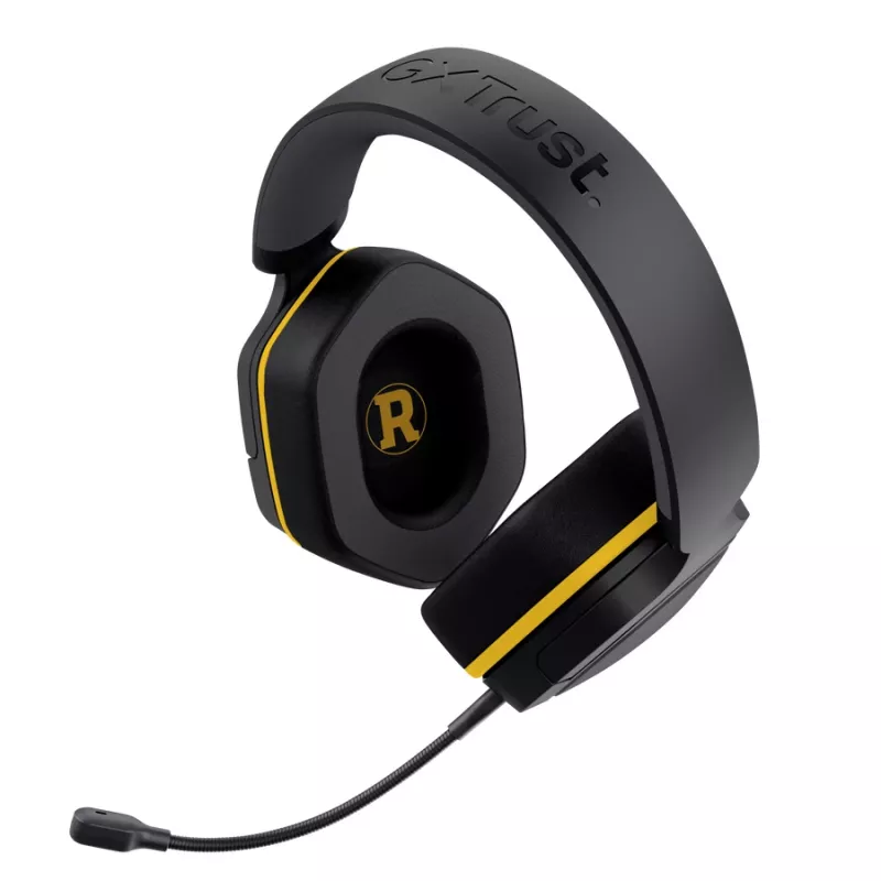Auriculares gaming con cable TRUST 25784 con diadema, 20–20.000 Hz, cable de 1,2 m, negro/amarillo