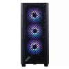 Caja XPG VALOR AIR PRO mid-tower, torre Midi, PC, negra, ATX, EATX, micro ATX, Mini-ATX, SPCC, cristal templado, multi