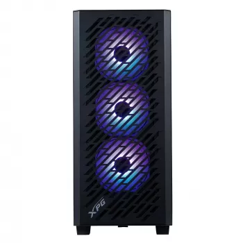 Caja XPG VALOR AIR PRO mid-tower, torre Midi, PC, negra, ATX, EATX, micro ATX, Mini-ATX, SPCC, cristal templado, multi