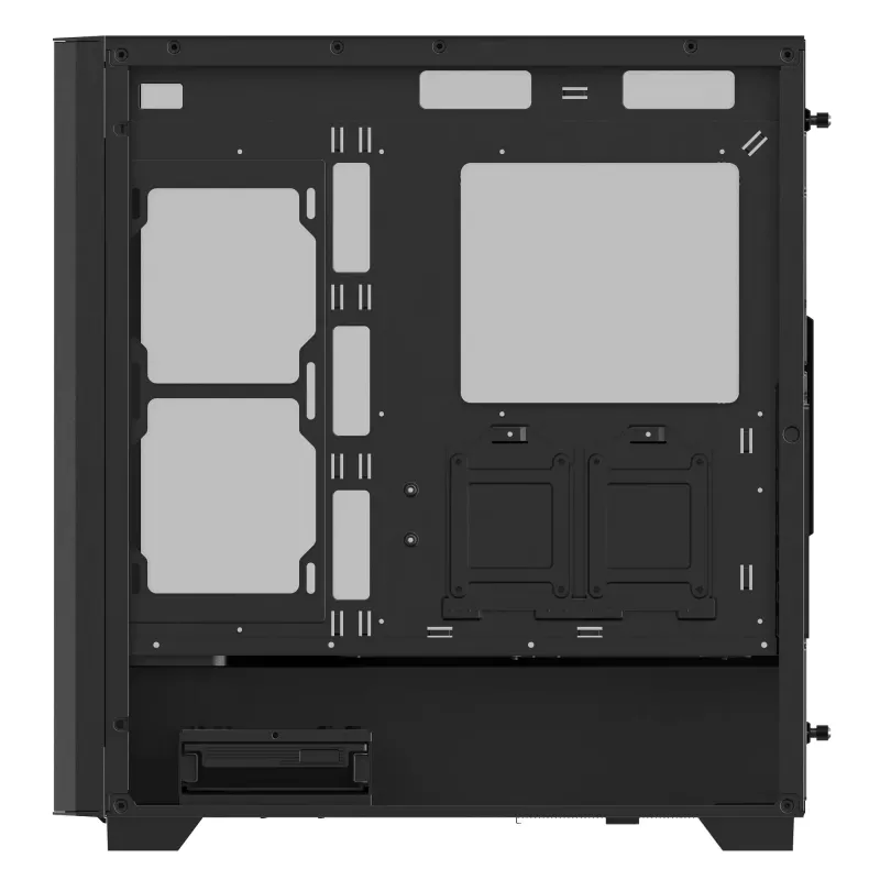 Caja XPG VALOR AIR PRO mid-tower, torre Midi, PC, negra, ATX, EATX, micro ATX, Mini-ATX, SPCC, cristal templado, multi