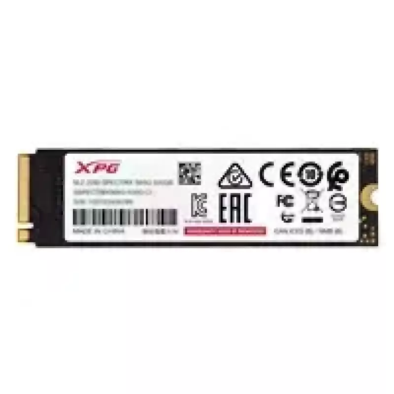 SSD ADATA XPG SPECTRIX S65G 500GB PCIe Gen4x4 M.2 2280 NVMe lectura 5000 MB/s escritura 2700 MB/s