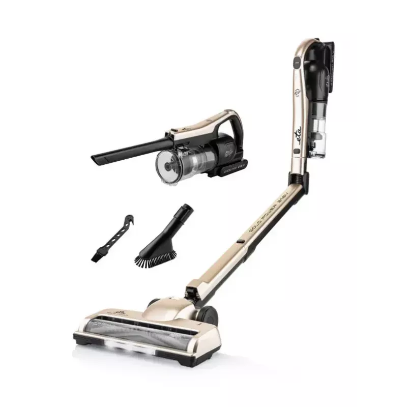 Aspirador de mano ETA Gold Power — sin bolsa, filtrado ciclónico, HEPA, 0,4 L, batería de Li-Ion, 35 min de autonomía, 2,29 kg