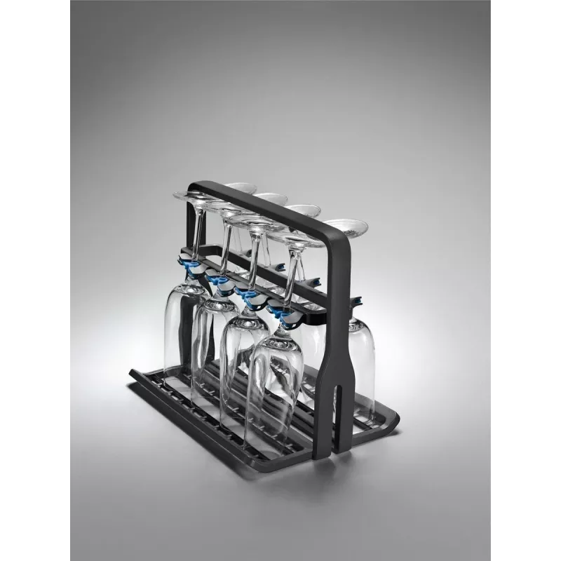 Soporte para copas de vino Electrolux 9029795540 — negro, para 8 copas, H260×B220×T330 mm