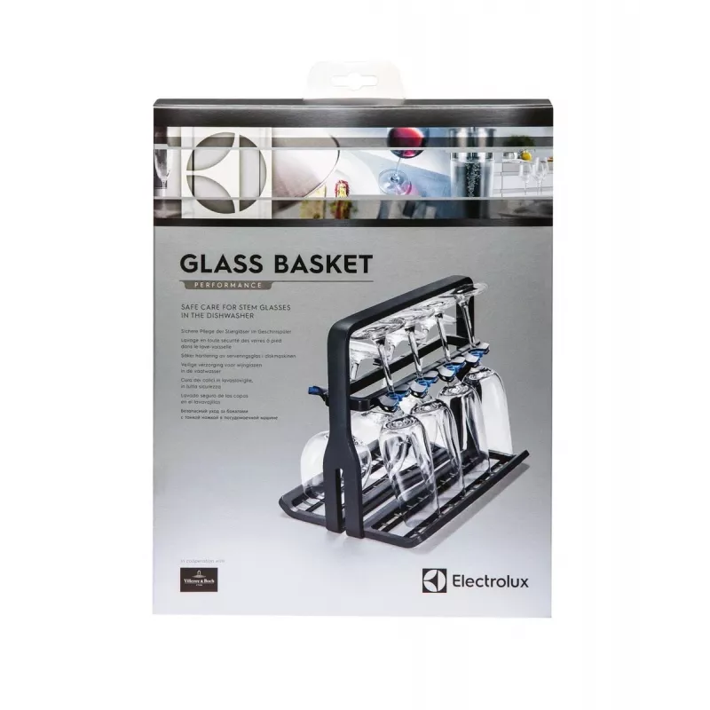 Soporte para copas de vino Electrolux 9029795540 — negro, para 8 copas, H260×B220×T330 mm