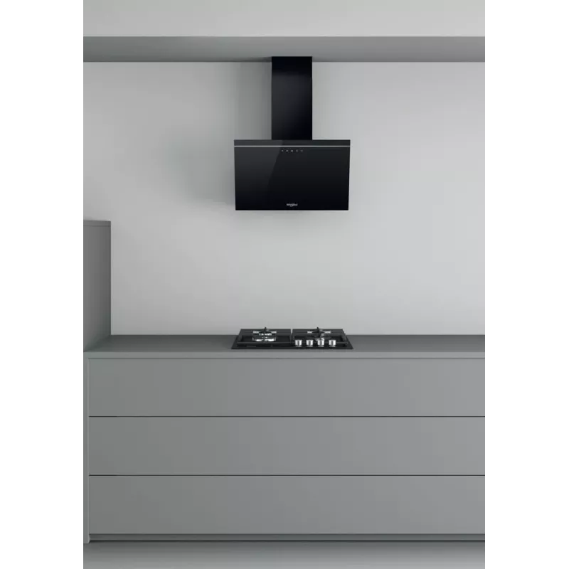 Whirlpool AKR 62F LT K montaje en pared Negro 650 m³/h