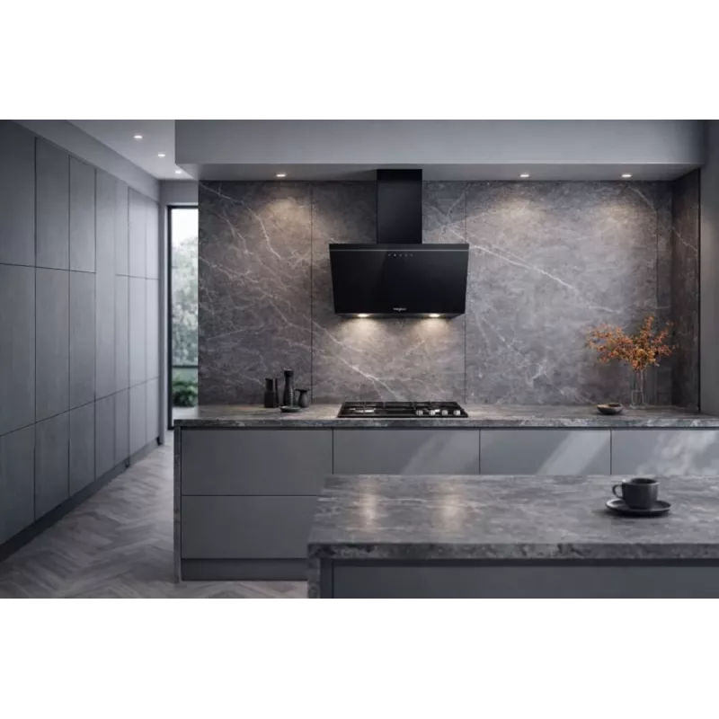 Whirlpool AKR 62F LT K montaje en pared Negro 650 m³/h