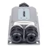 Extensor Gigabit PoE++ Intellinet para exterior antivandálico de 2 puertos, dos puertos de 30 W, extiende PoE hasta 100 m, presupuesto de potencia de 60 W, compatible con IEEE 802.3bt (4PPoE), IP67 impermeable, certificado IK10, carcasa de metal