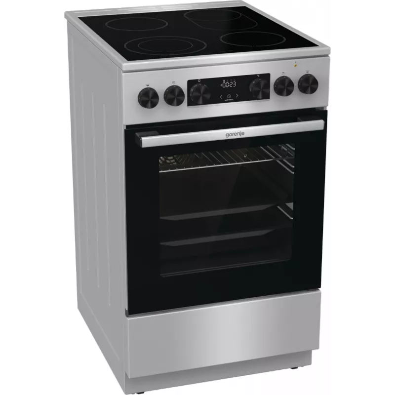 Gorenje GECS5C70XA cocina independiente eléctrica con placa vitrocerámica acero inoxidable