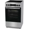 Gorenje GECS5C70XA cocina independiente eléctrica con placa vitrocerámica acero inoxidable