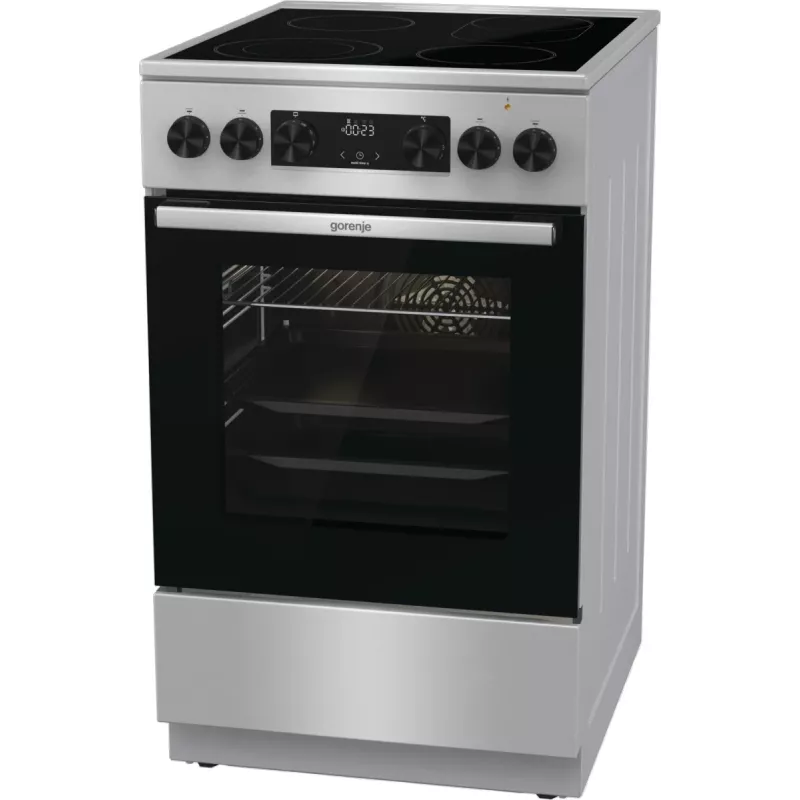 Gorenje GECS5C70XA cocina independiente eléctrica con placa vitrocerámica acero inoxidable