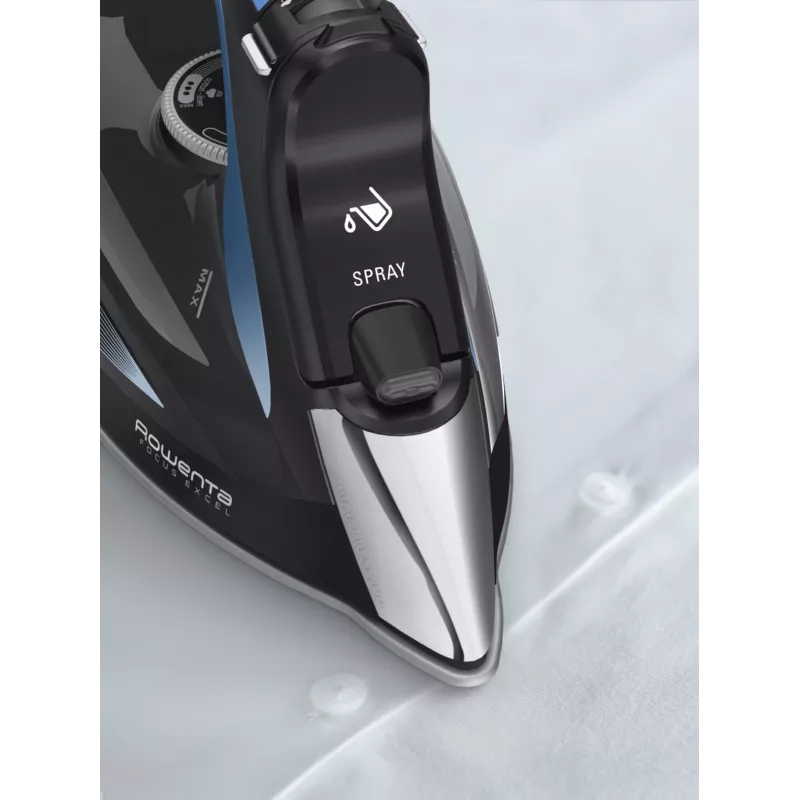 Rowenta DW5310 plancha de vapor Microsteam 400 HD suela láser 2700 W negro, azul