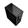 Caja de PC GEMBIRD Fornax 2500 torre Midi negra — compatibilidad ATX/ITX, cristal templado, RGB, 3x120 mm frontal, 2 bahías de 2,5 inch
