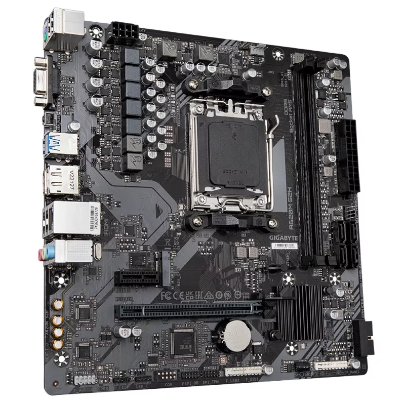 GIGABYTE A620M S2H placa base, A620, AM5, Micro ATX