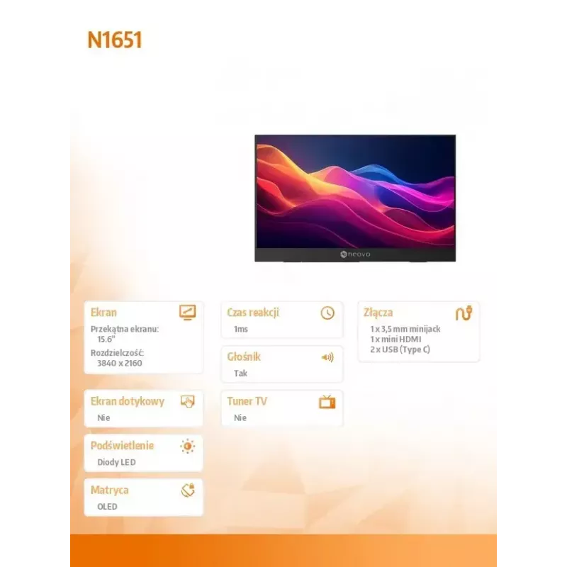 Monitor Neovo N1651 15