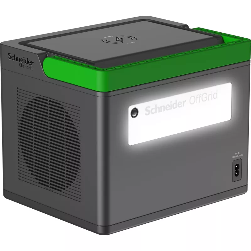 Estación de energía portátil APC SE OffGrid 500 – batería Li-Ion, LCD, 2 tomas UK, 3 USB-A, 2 USB-C, 3 12V, cargador inalámbrico