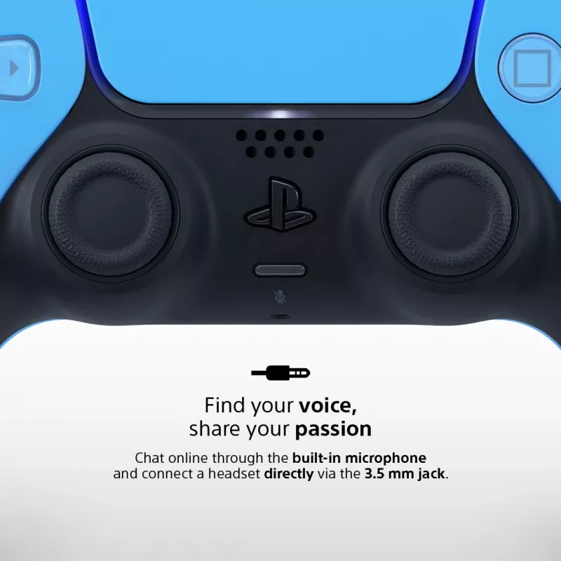 Mando Sony DualSense v3 Azul — Bluetooth/USB, USB-C, batería integrada, compatible con PlayStation 5