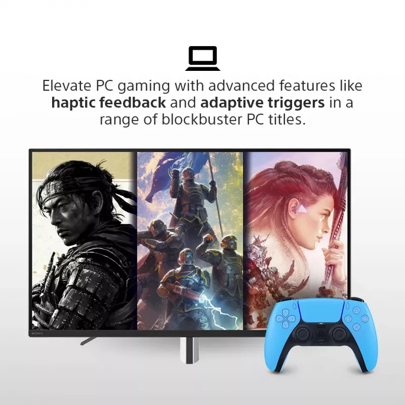 Mando Sony DualSense v3 Azul — Bluetooth/USB, USB-C, batería integrada, compatible con PlayStation 5