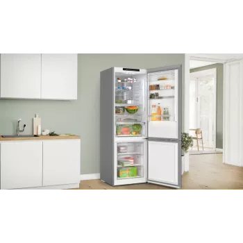 Frigorífico combi Bosch Serie 6 KGN49LBCF Independiente 440 L Negro