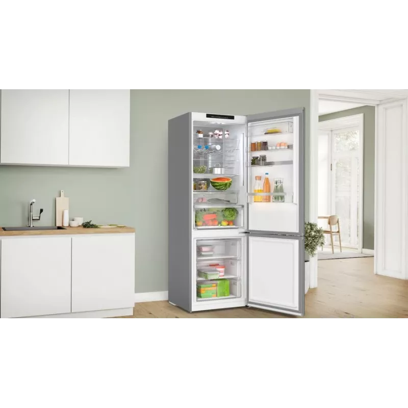 Frigorífico combi Bosch Serie 6 KGN49LBCF Independiente 440 L Negro