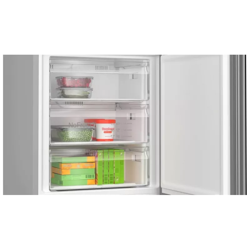 Frigorífico combi Bosch Serie 6 KGN49LBCF Independiente 440 L Negro