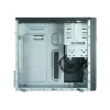 Caja de PC CHIEFTEC ATX Mini-Tower aluminio cepillado SECC negra — Micro ATX, 2 bahías de 3,5
